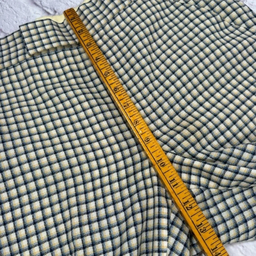 Vintage Hickey Freeman for Sakowitz Pants Mens 30x29 Flat Front Checkered - Picture 5 of 13